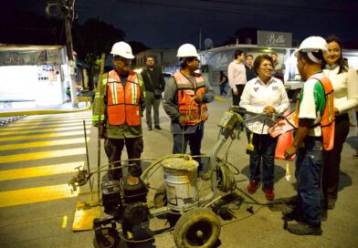 ALCALDESA RMHE SUPERVISO TRABAJADOR NOCTURNOS.