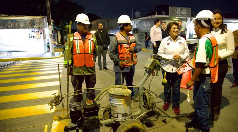 ALCALDESA RMHE SUPERVISO TRABAJADOR NOCTURNOS.