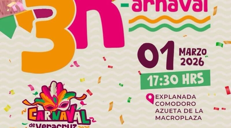 ESTE DOMINGO SE REALIZARÁ LA PRIMERA GRAN CARRERA 3K-ARNAVAL 2026. ESTE DOMINGO SE REALIZARÁ LA PRIMERA GRAN CARRERA 3K-ARNAVAL 2026.