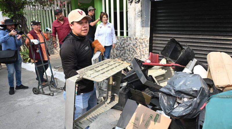 Recolectan 150 toneladas de desechos en la colonia Adolfo López Mateos.