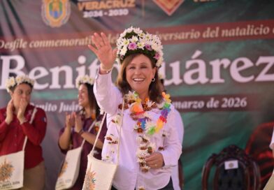 En aniversario de Juárez, Rocío Nahle anuncia rehabilitación carretera en la Huasteca.