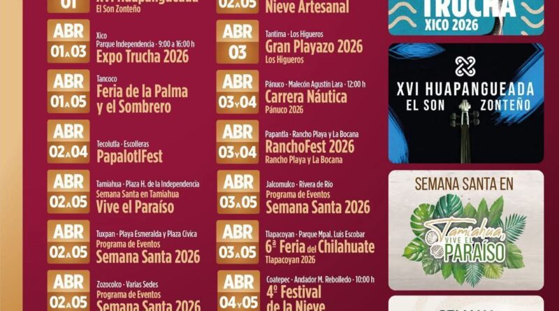 Inicia Semana Santa con actividades turísticas en municipios de Veracruz.