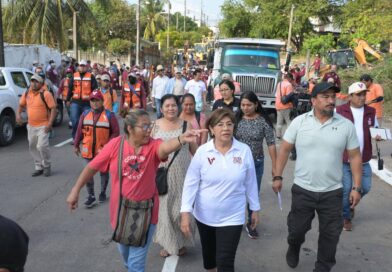 Ayuntamiento de Veracruz refuerza acciones de limpieza con participación ciudadana.