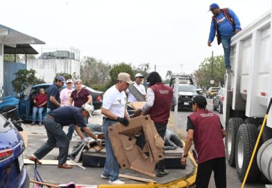 *Recolecta Ayuntamiento de Veracruz 153 toneladas de desechos en Domingo de Descacharrización en Geo Los Pinos*