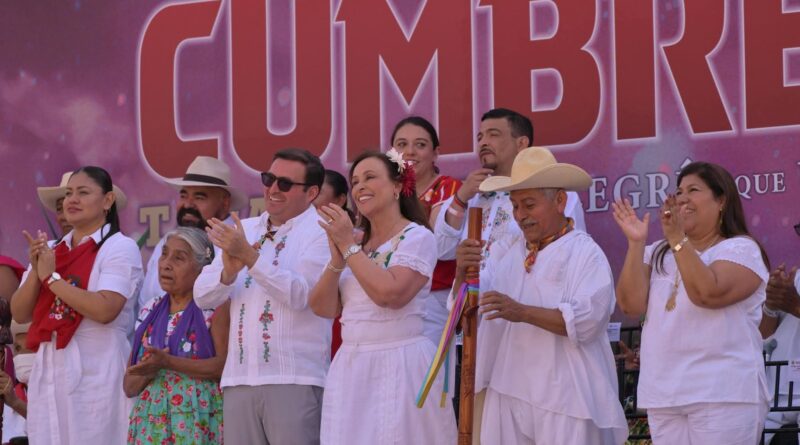 Rocío Nahle inaugura Cumbre Tajín, espacio de memoria viva y orgullo cultural.