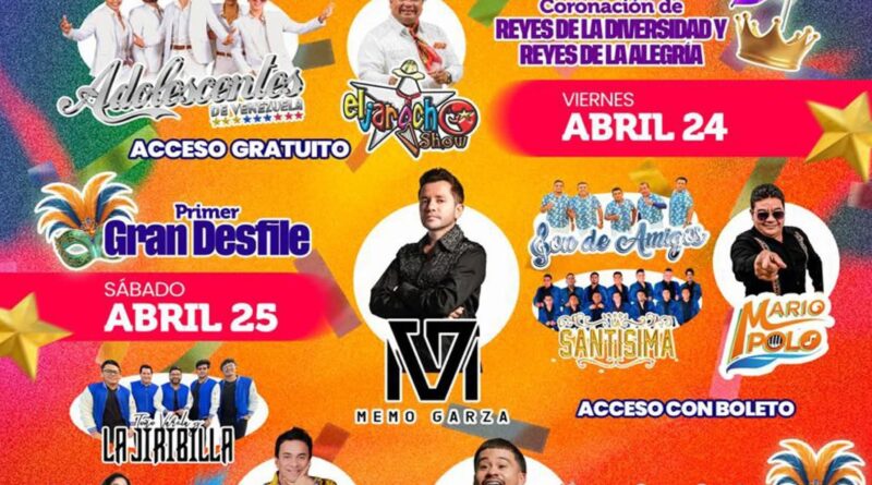 Llega el Carnaval Cardel 2026 con música y tradición del 23 al 26 de abril.