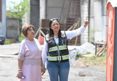 Supervisa alcaldesa de Veracruz obras de mantenimiento en el Puente Morelos.