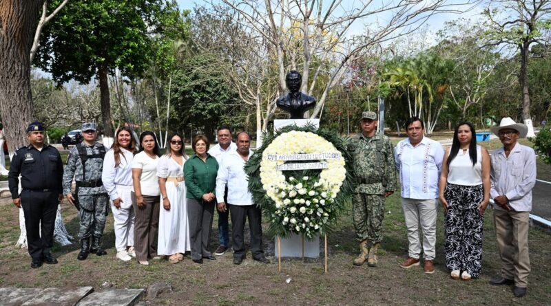 Conmemora Ayuntamiento de Veracruz el 107 aniversario luctuoso de Emiliano Zapata.