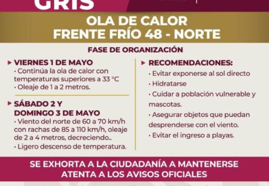 Calor intenso dará paso a frente frío 48 en la ciudad de Veracruz.