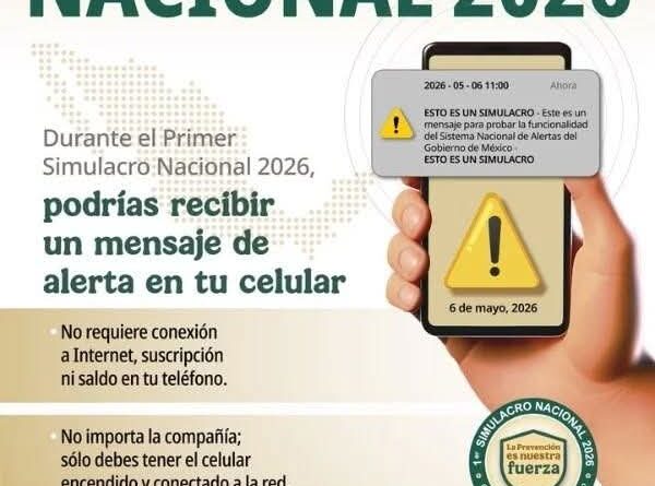 Convoca Ayuntamiento de Veracruz a participar en el Primer Simulacro Nacional 2026.