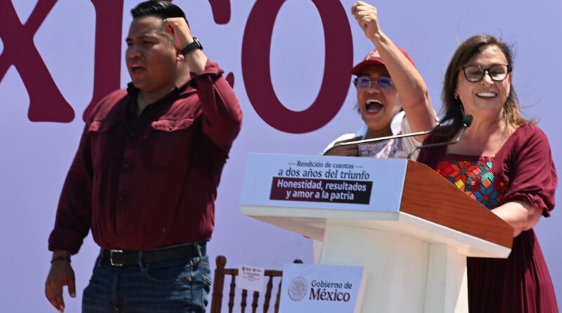 Reconoce Rosa María liderazgo de Claudia Sheinbaum y Rocío Nahle a dos años de su triunfo electoral,
