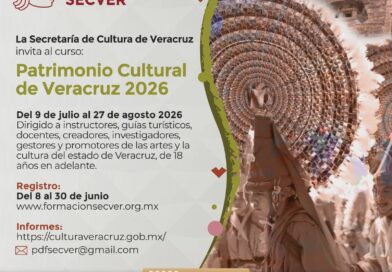 Invita la SECVER al curso virtual Patrimonio Cultural Veracruzanom.