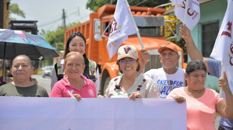 Inicia Rosa María obra integral para transformar la colonia Progreso.