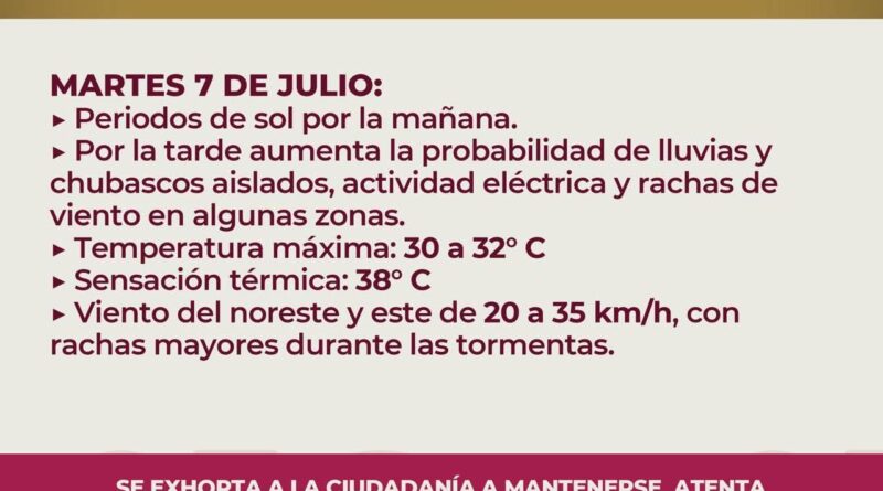 Fortalece Ayuntamiento de Veracruz acciones preventivas por altas temperaturas y lluvias.