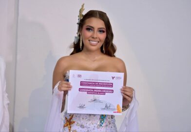 Se inscribe primera candidata a Reina del carnaval de Veracruz 2027:Indira Meneses.