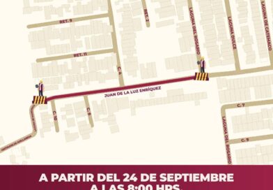 *Anuncian cierre vial por rehabilitación de drenaje pluvial en colonia El Coyol Sección A*