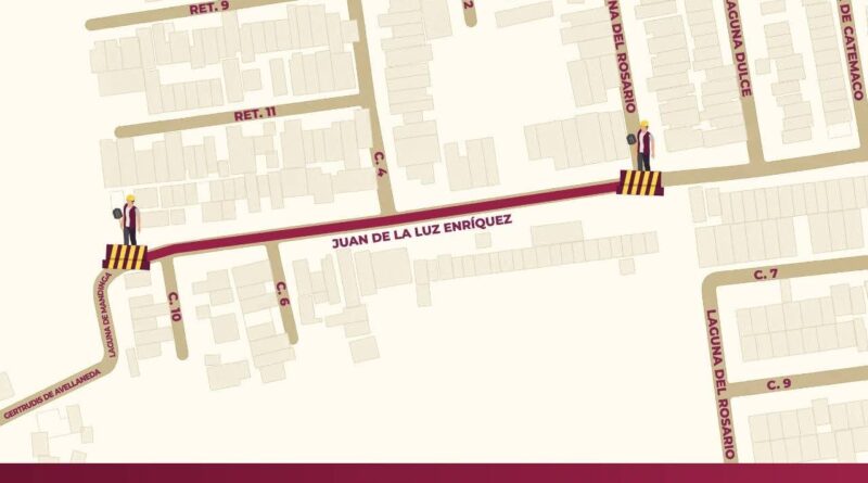 *Anuncian cierre vial por rehabilitación de drenaje pluvial en colonia El Coyol Sección A*