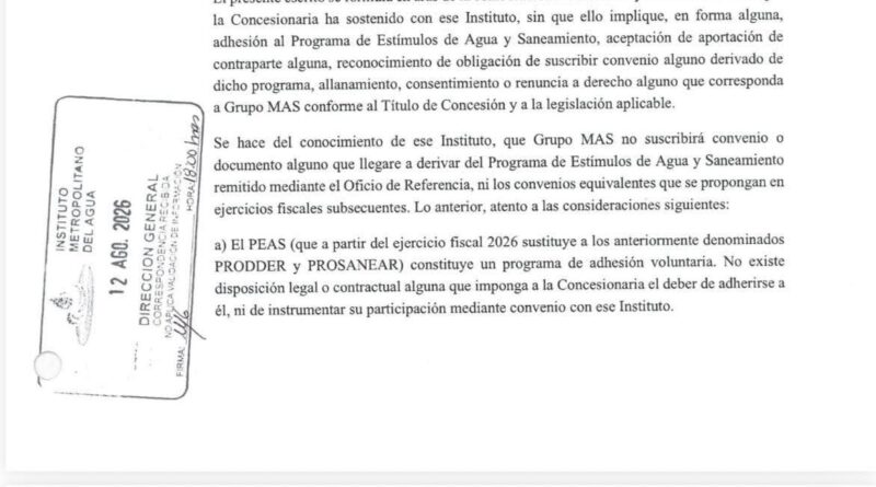 *Por culpa de Grupo MAS, la ciudad de Veracruz dejará de percibir 62 mdp destinados para agua y saneamiento*