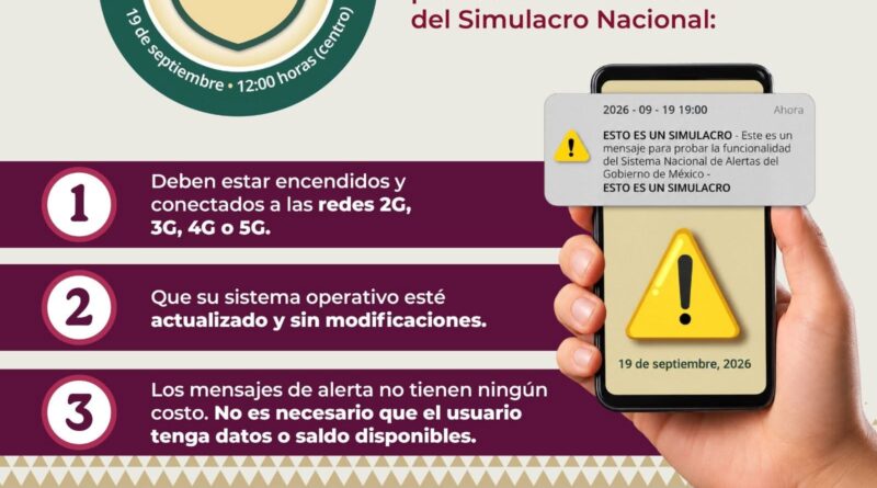 *Participará Ayuntamiento de Veracruz en el Segundo Simulacro Nacional 2026*