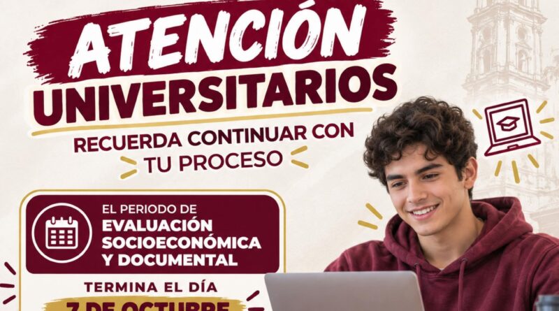 *Exhorta Ayuntamiento de Veracruz a completar registro para beca universitaria*