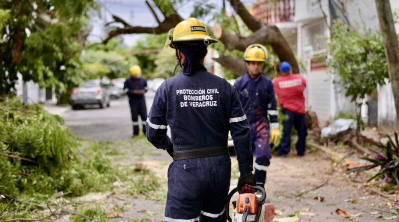 *Atiende Ayuntamiento de Veracruz 41 afectaciones por Frente Frío No. 2 y mantiene operativo en toda la ciudad*